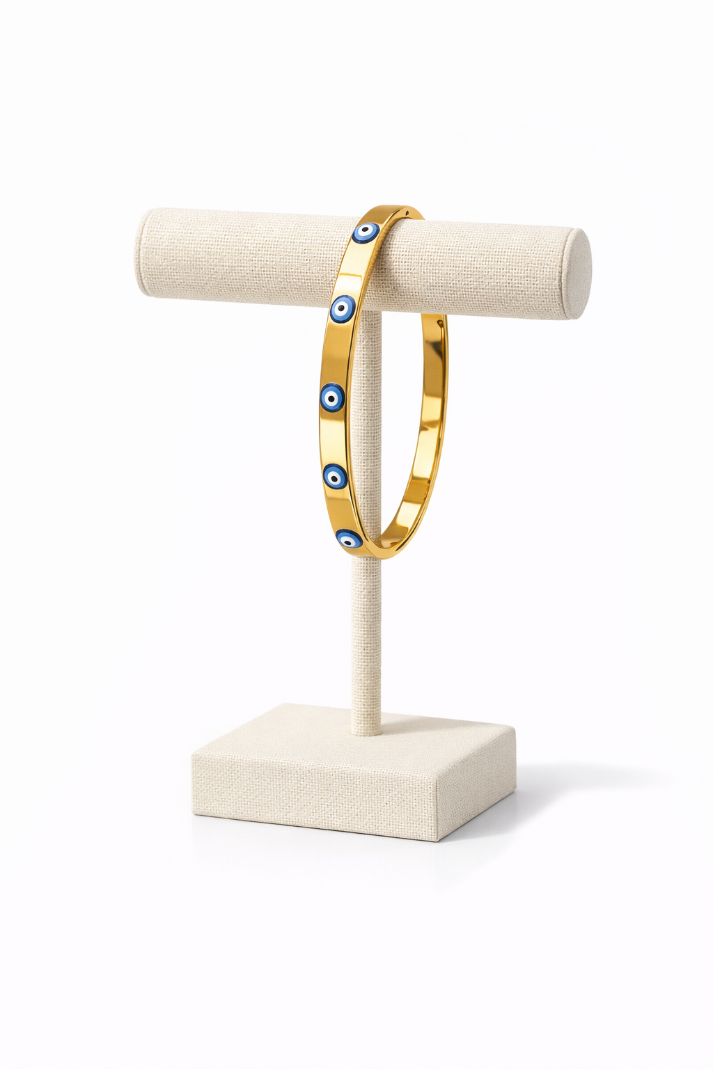 Mystique Jewelries Signature 18K Gold Plated Evil Eye Bangle