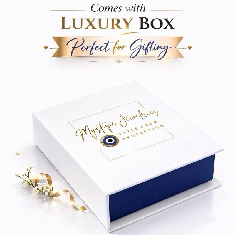Mystique Jewelries Signature 18K Gold Plated Evil Eye Bangle