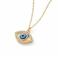 Mystique Jewelries Evil Eye Rhinestone Pendant Necklace